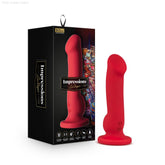 Impressions By Blush® | Las Vegas G-Spot Crimson 8.25-Inch Long Vibrating Dildo With Suction Cup Base-French Quarter Lingerie